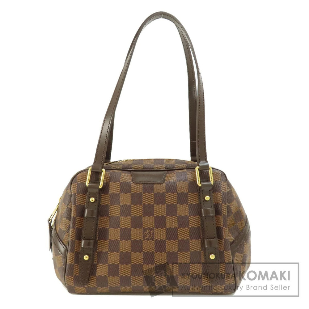 Louis Vuitton Rivington Damier Ebene Brown Handbag Canvas